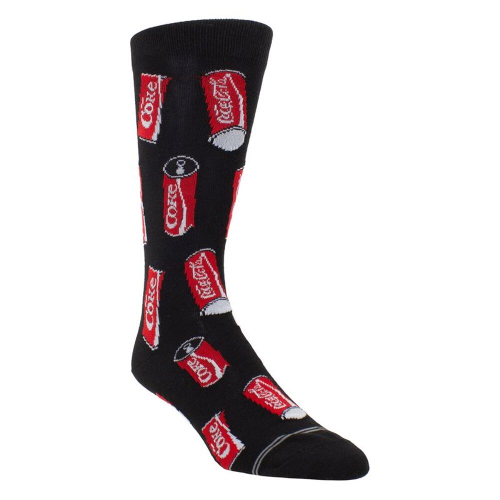 Coca-Cola Unisex Adult Can Crew Socks / Black
